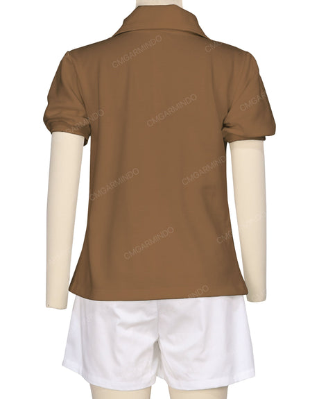 Puff Sleeve Polo