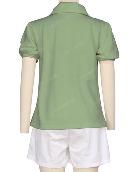 Puff Sleeve Polo