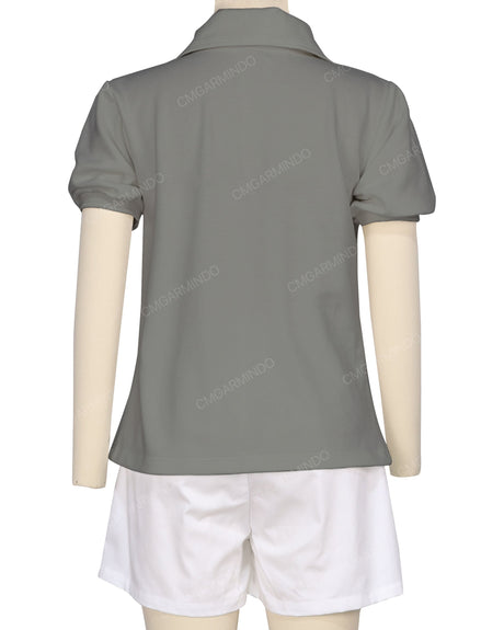 Puff Sleeve Polo