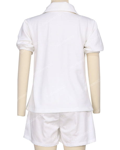 Puff Sleeve Polo