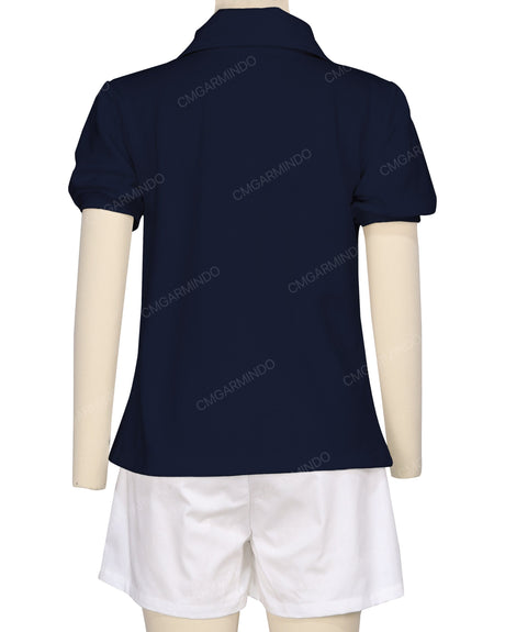 Puff Sleeve Polo