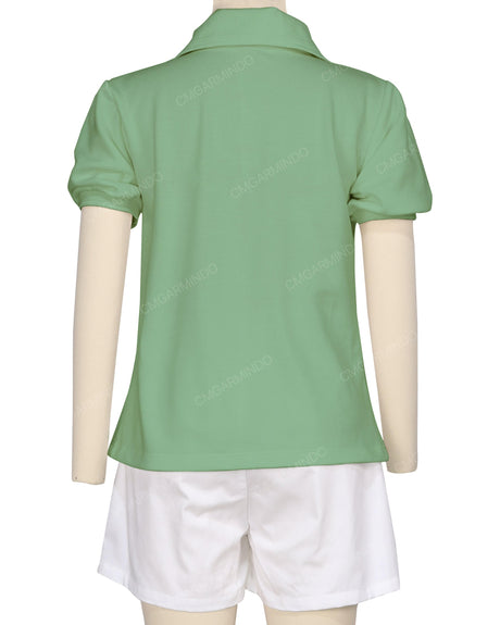 Puff Sleeve Polo
