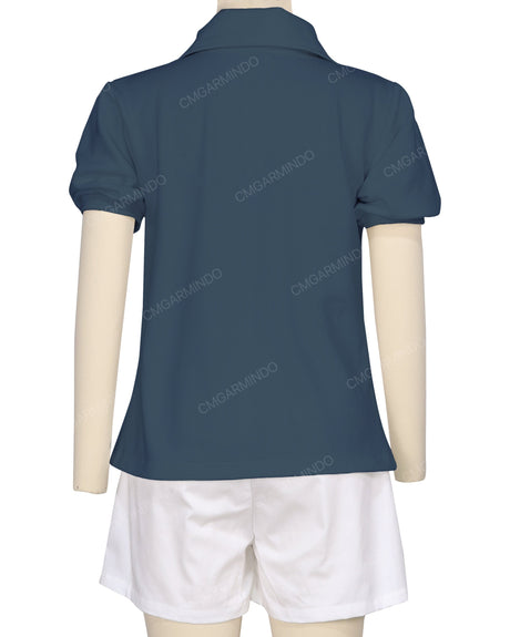 Puff Sleeve Polo