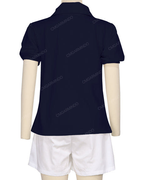 Puff Sleeve Polo