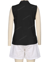 Sleeveless Button Up Shirt