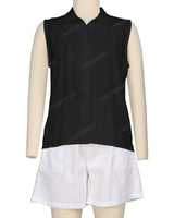Sleeveless Button Up Shirt