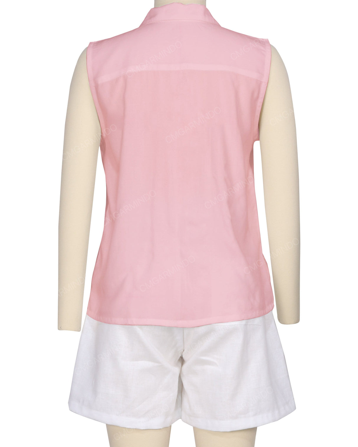 Sleeveless Button Up Shirt