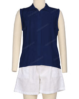 Sleeveless Button Up Shirt