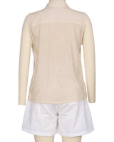 Sleeveless Button Up Shirt