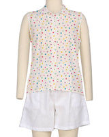 Sleeveless Button Up Shirt