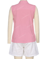 Sleeveless Button Up Shirt