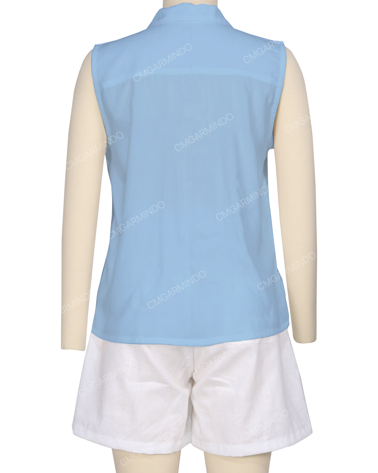 Sleeveless Button Up Shirt