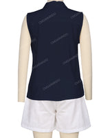 Sleeveless Button Up Shirt