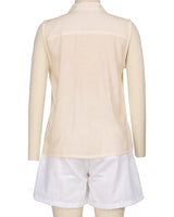Sleeveless Button Up Shirt