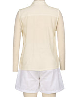 Sleeveless Button Up Shirt