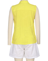 Sleeveless Button Up Shirt