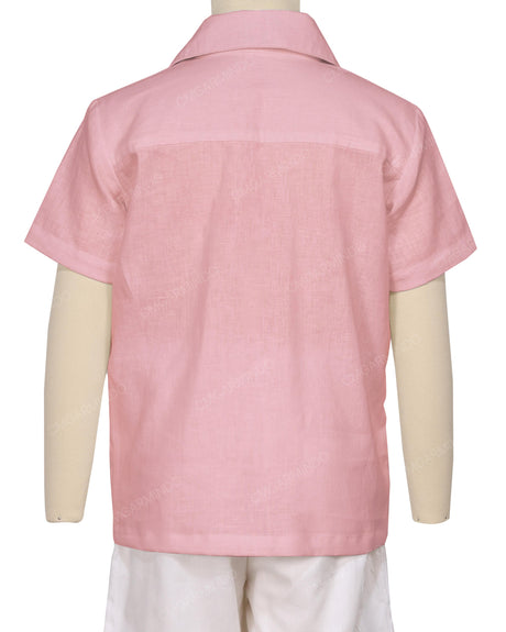 Regular Short Sleeve Button Up Shirt