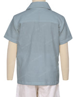 Regular Short Sleeve Button Up Shirt