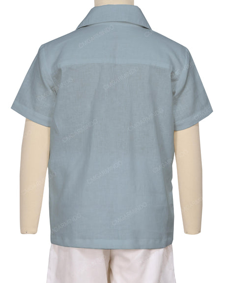 Regular Short Sleeve Button Up Shirt