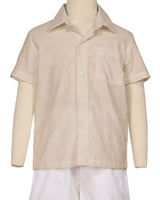 Regular Short Sleeve Button Up Shirt