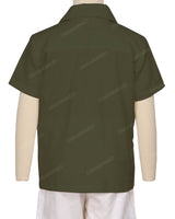 Regular Short Sleeve Button Up Shirt
