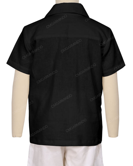 Regular Short Sleeve Button Up Shirt
