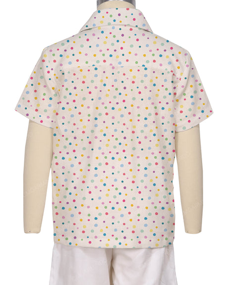 Regular Short Sleeve Button Up Shirt