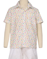 Regular Short Sleeve Button Up Shirt