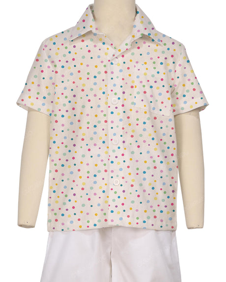 Regular Short Sleeve Button Up Shirt