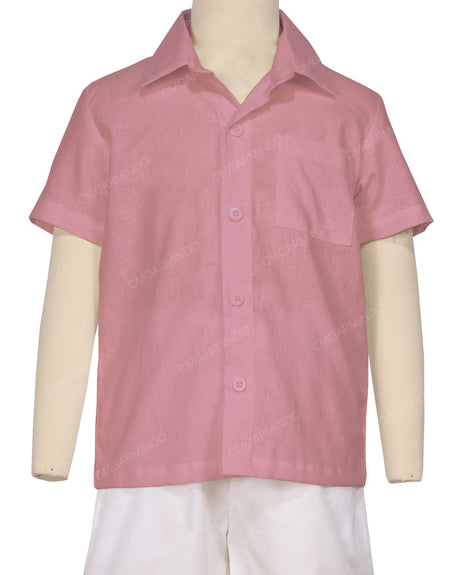 Regular Short Sleeve Button Up Shirt