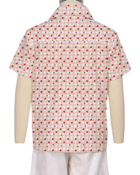 Regular Short Sleeve Button Up Shirt
