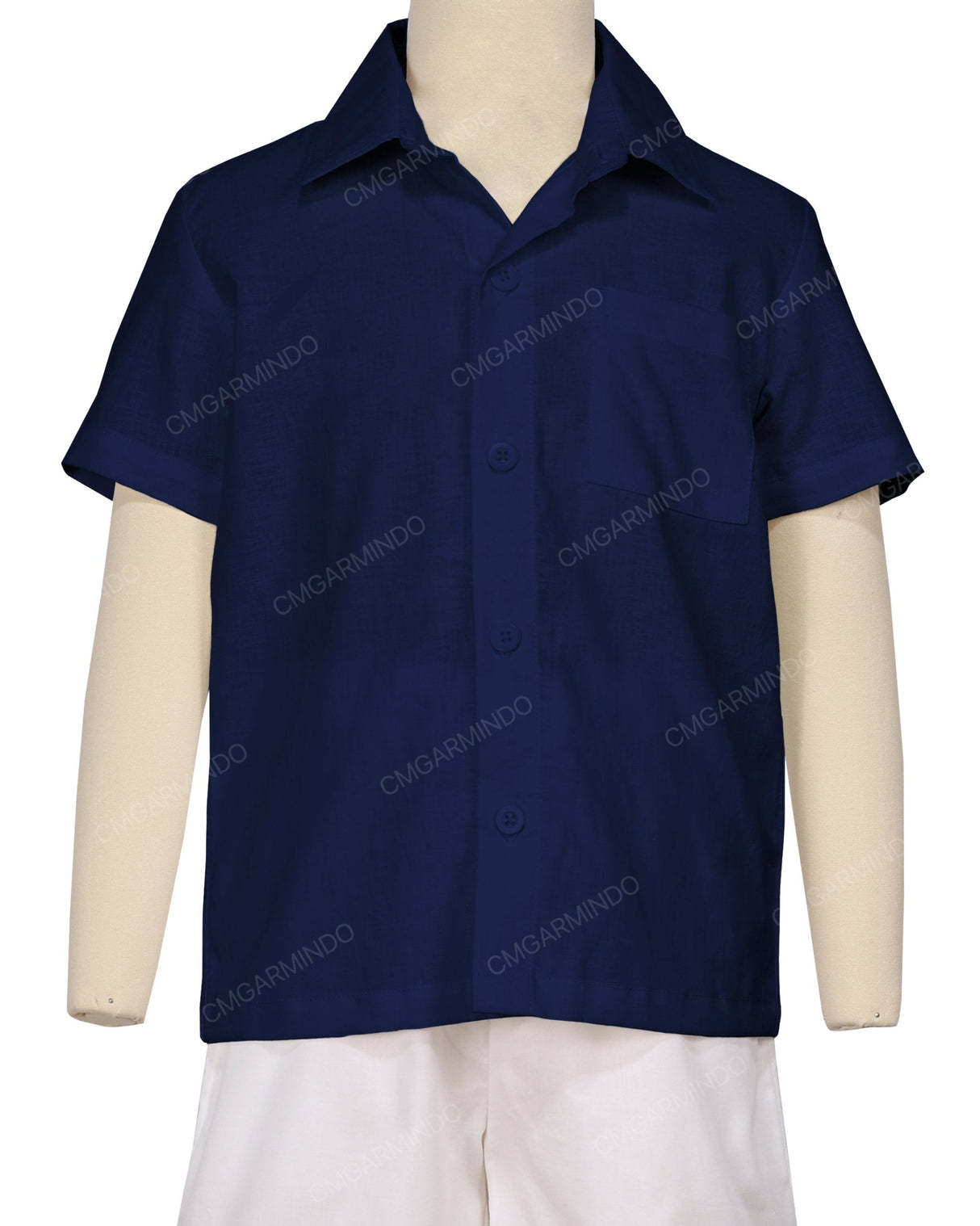 Regular Short Sleeve Button Up Shirt
