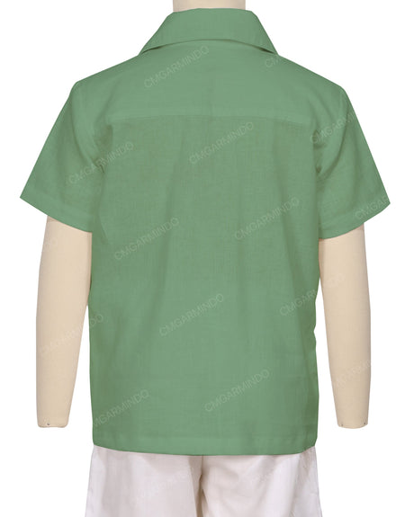 Regular Short Sleeve Button Up Shirt