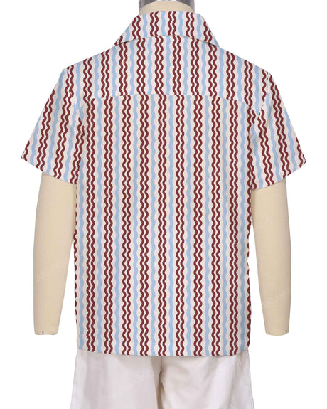 Regular Short Sleeve Button Up Shirt