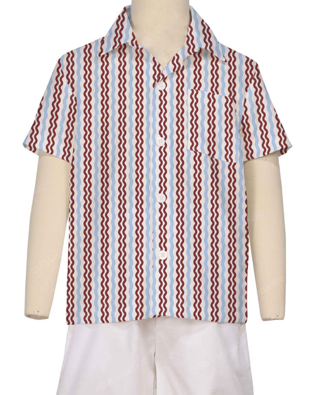 Regular Short Sleeve Button Up Shirt