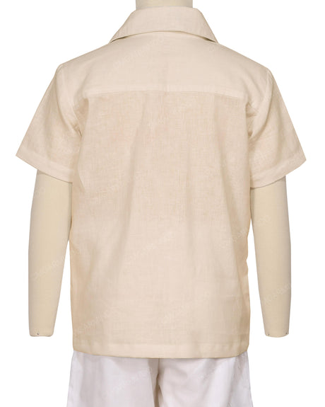Regular Short Sleeve Button Up Shirt