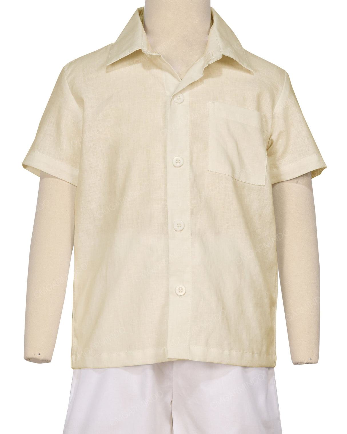 Regular Short Sleeve Button Up Shirt