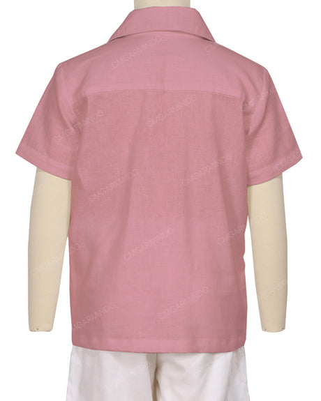 Regular Short Sleeve Button Up Shirt