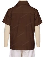 Regular Short Sleeve Button Up Shirt