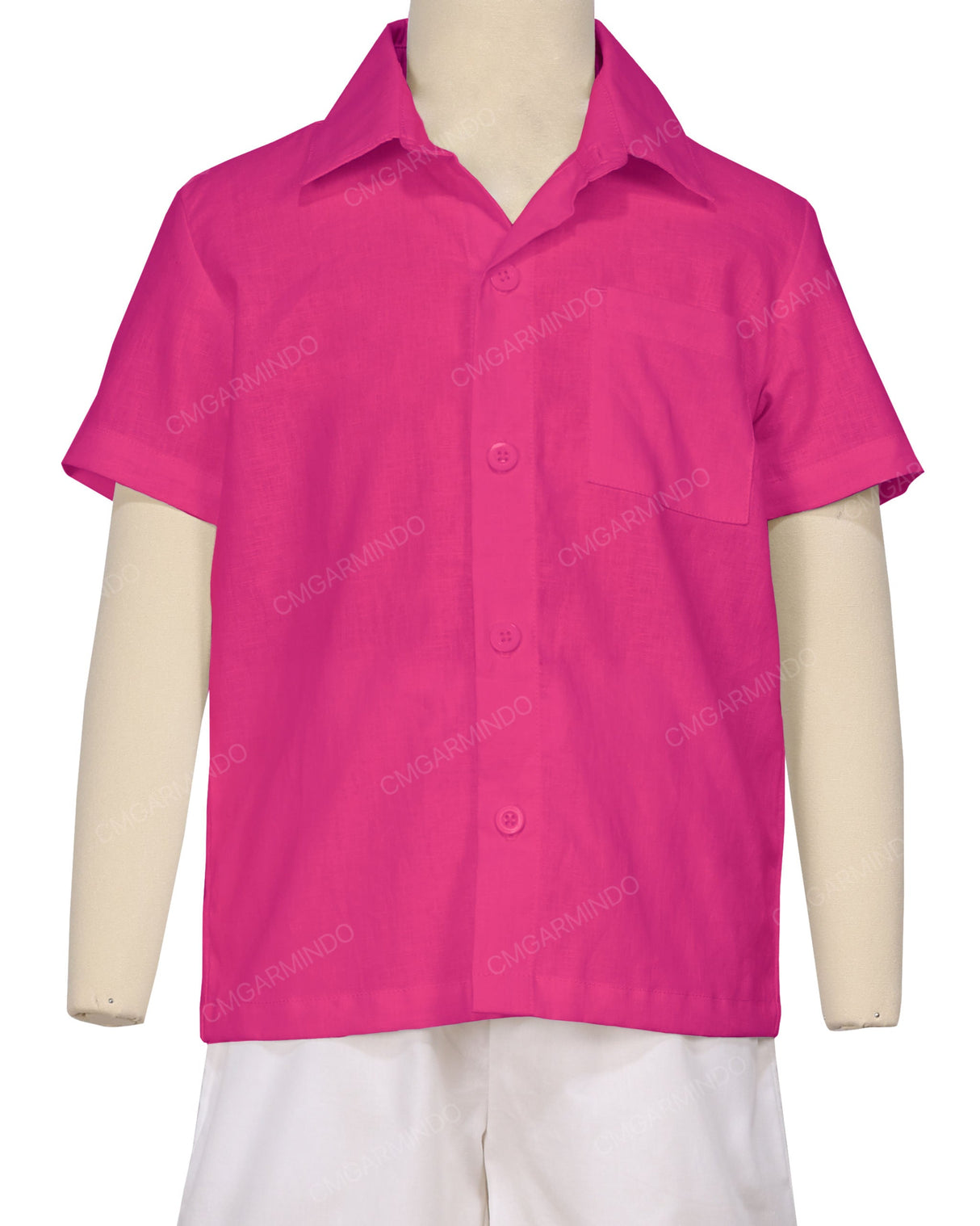Regular Short Sleeve Button Up Shirt