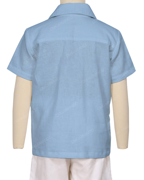 Regular Short Sleeve Button Up Shirt