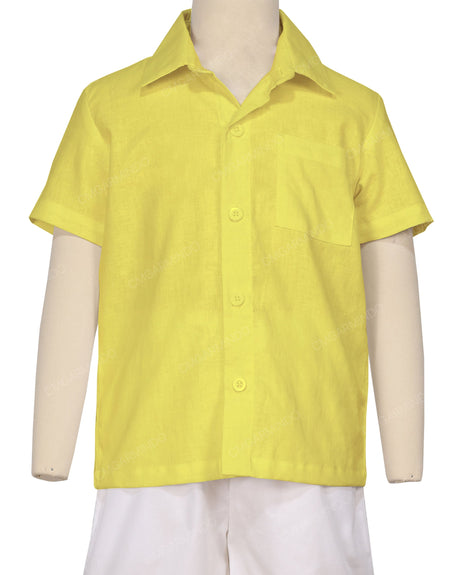 Regular Short Sleeve Button Up Shirt