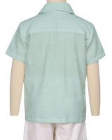 Regular Short Sleeve Button Up Shirt