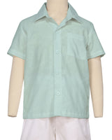 Regular Short Sleeve Button Up Shirt