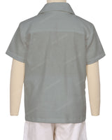 Regular Short Sleeve Button Up Shirt