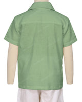 Regular Short Sleeve Button Up Shirt