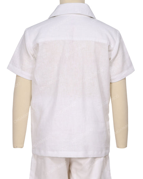 Regular Short Sleeve Button Up Shirt