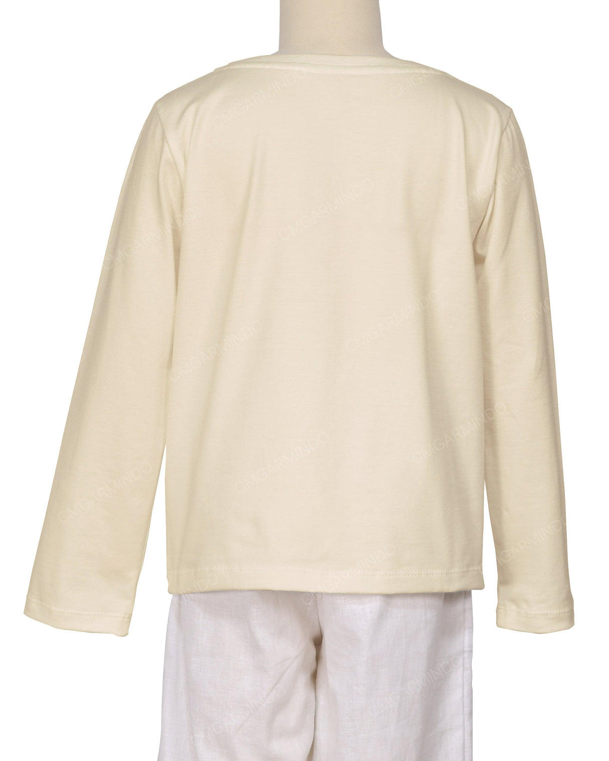 Relaxed Long Sleeve Boat Neck T-shirt