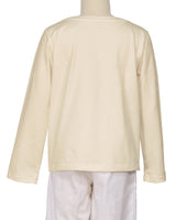 Relaxed Long Sleeve Boat Neck T-shirt