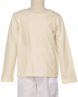 Relaxed Long Sleeve Boat Neck T-shirt